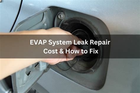 evap system repair cost|How To Fix An Evap Leak